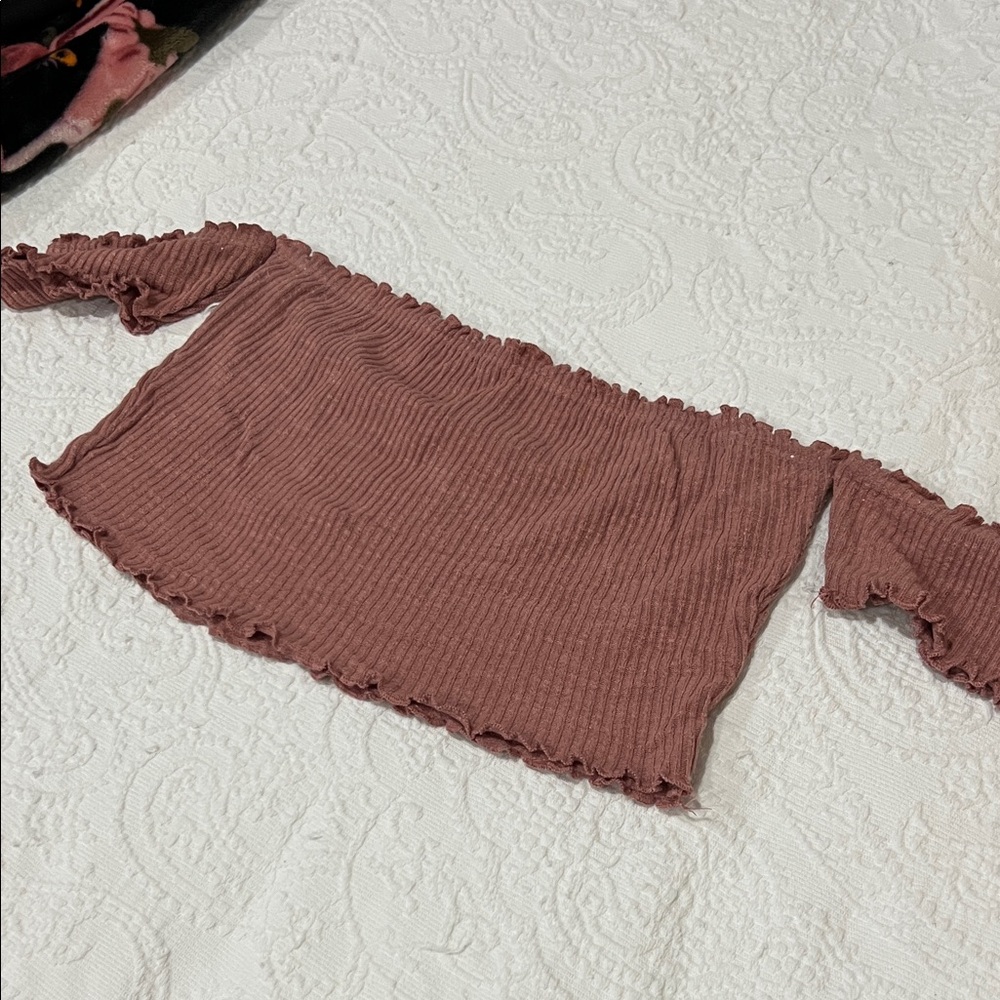 Fashion Nova Pink Off-the-Shoulder Sweater